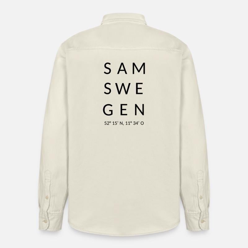 Samswegen noir - Chemise unisexe coupe décontractée bio Stanley/Stella - écru doux