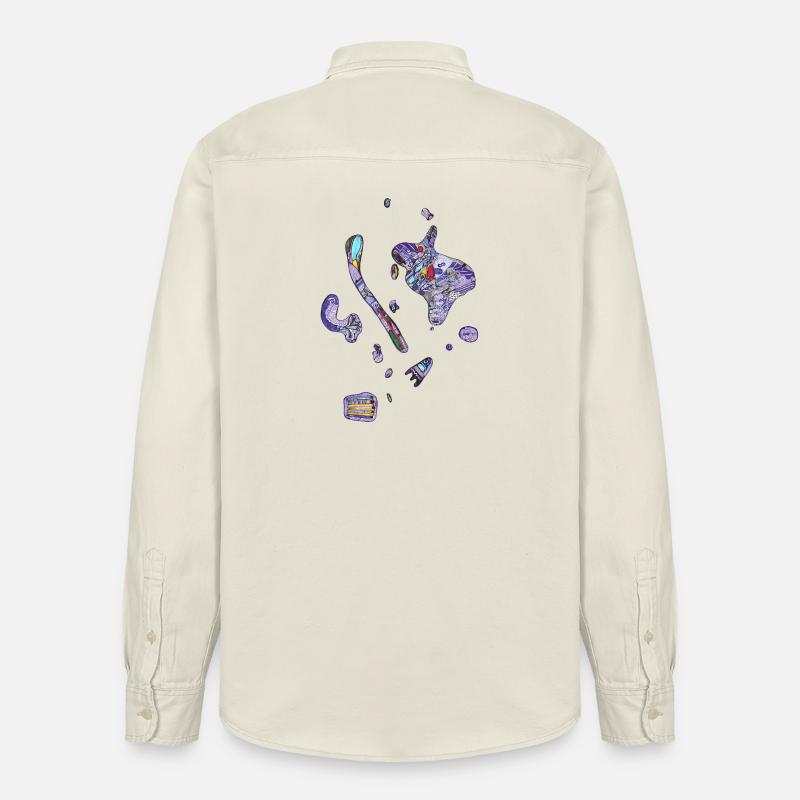Bunte Flecken - Relaxed Fit Unisex Organic Hemd von Stanley/Stella - Natur