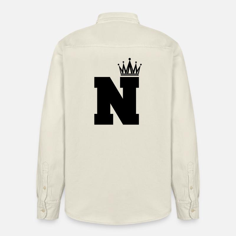 N Krone - Relaxed Fit Unisex Organic Hemd von Stanley/Stella - Natur