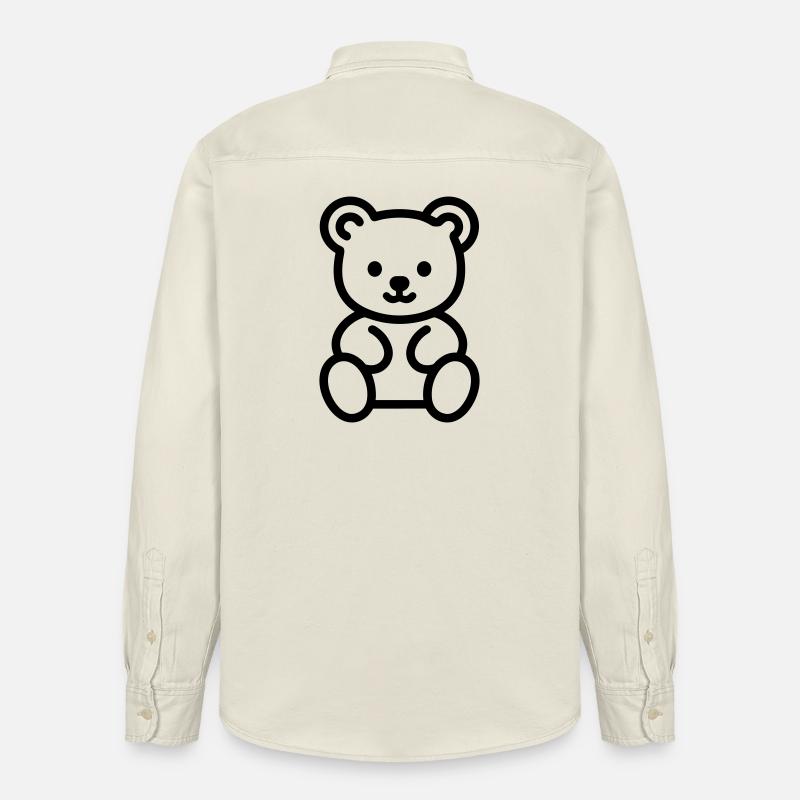 Bärenjunges - Relaxed Fit Unisex Organic Hemd von Stanley/Stella - Natur