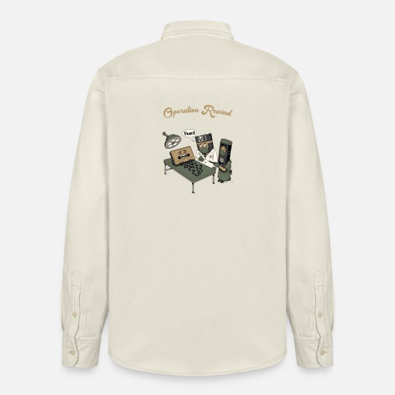 Operation Rewind: Retro MedTech - Relaxed Fit Unisex Organic Hemd von Stanley/Stella - Natur