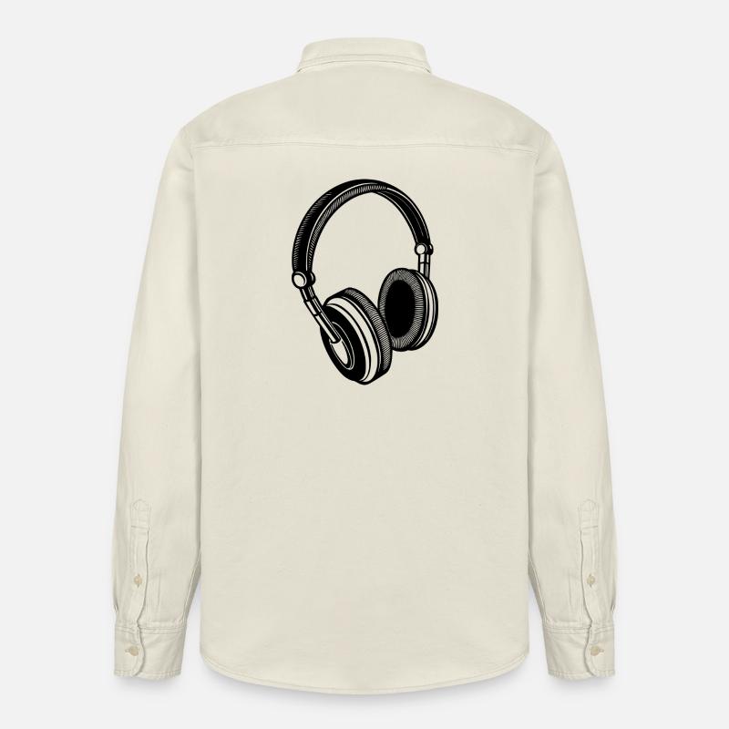Casque - Chemise unisexe coupe décontractée bio Stanley/Stella - écru doux