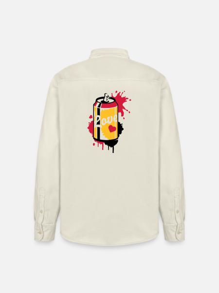 opened soda can in graffiti style - Relaxed Fit Unisex Organic Shirt by Stanley/Stella - soft Ecru