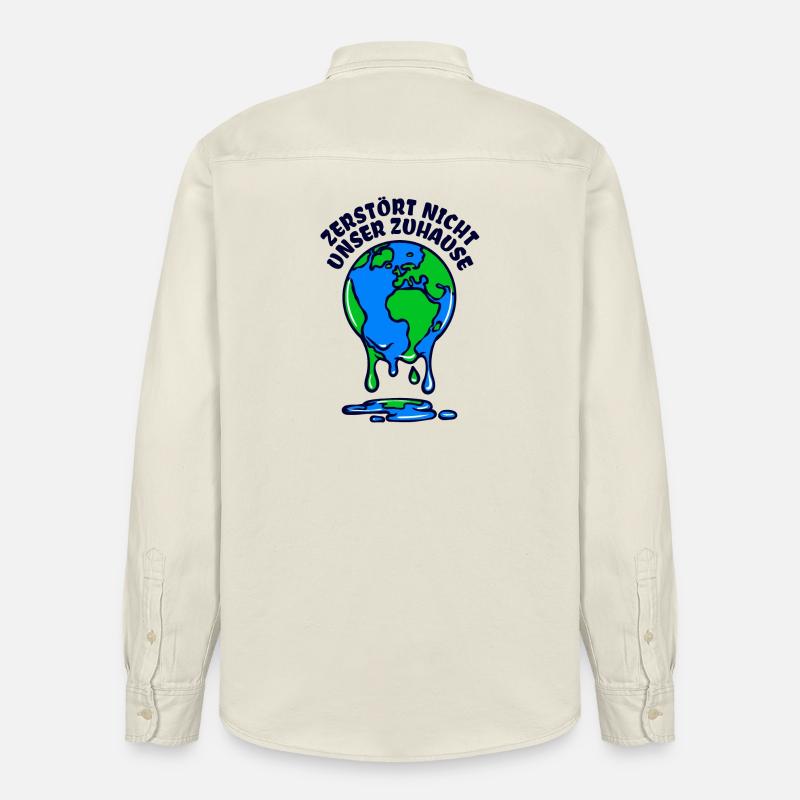 Umwelt Mutter Erde Umweltschutz Statement - Relaxed Fit Unisex Organic Hemd von Stanley/Stella - Natur