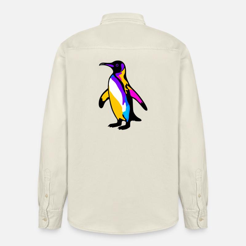 Pingouin - Chemise unisexe coupe décontractée bio Stanley/Stella - écru doux
