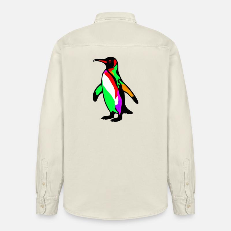 Pingouin - Chemise unisexe coupe décontractée bio Stanley/Stella - écru doux