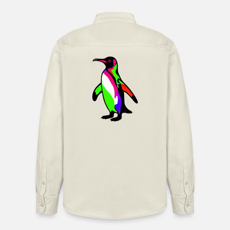 Pingouin - Chemise unisexe coupe décontractée bio Stanley/Stella - écru doux