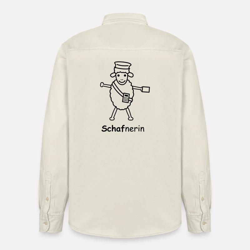 TIB_Schaf-nerin - Relaxed Fit Unisex Organic Hemd von Stanley/Stella - Natur