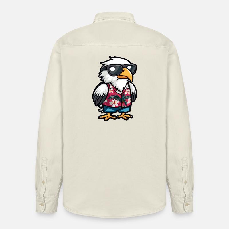 Vacances Eagle Comic - Chemise unisexe coupe décontractée bio Stanley/Stella - écru doux