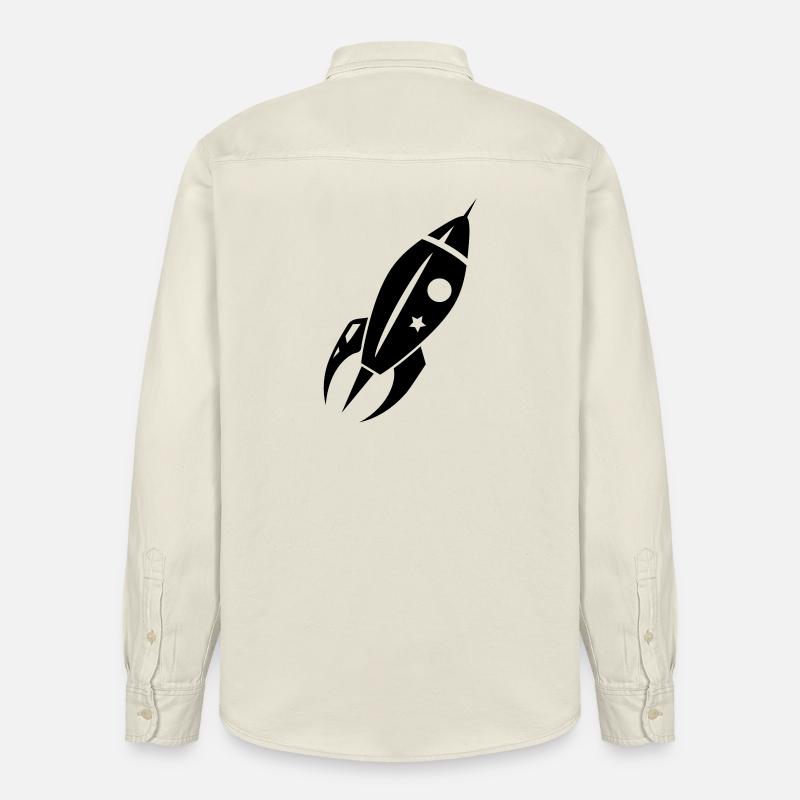 Eine Rakete beim Abflug - Relaxed Fit Unisex Organic Hemd von Stanley/Stella - Natur
