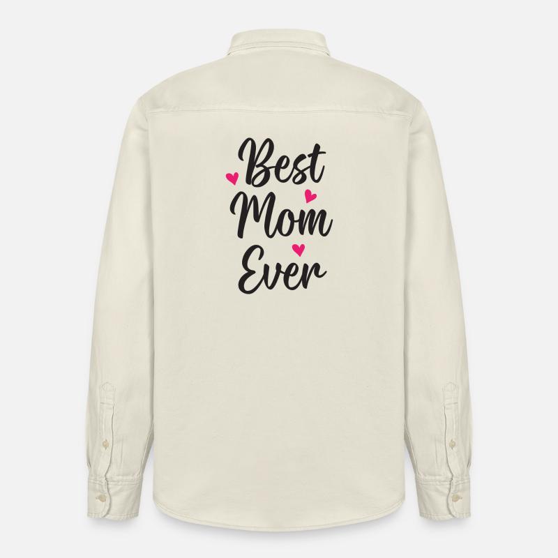 Beste Mutter aller Zeiten - Relaxed Fit Unisex Organic Hemd von Stanley/Stella - Natur