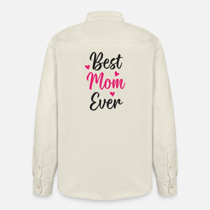Beste Mutter aller Zeiten - Relaxed Fit Unisex Organic Hemd von Stanley/Stella - Natur