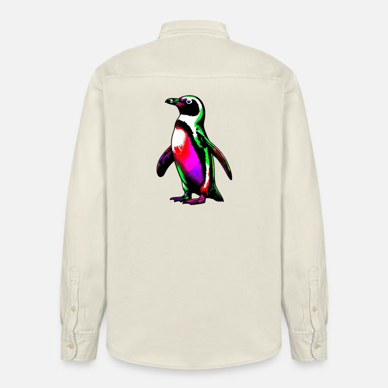 Pingouin - Chemise unisexe coupe décontractée bio Stanley/Stella - écru doux
