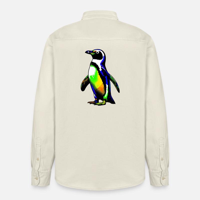 Pingouin - Chemise unisexe coupe décontractée bio Stanley/Stella - écru doux