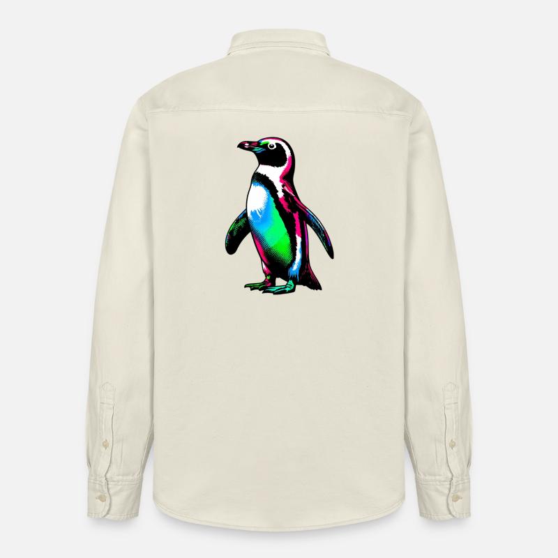 Pingouin - Chemise unisexe coupe décontractée bio Stanley/Stella - écru doux