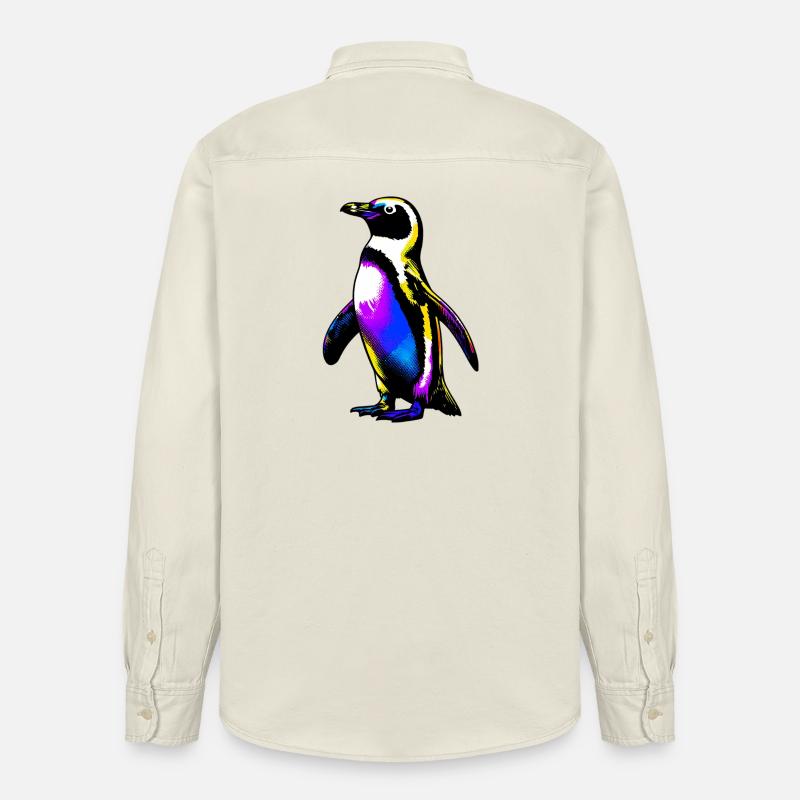 Pingouin - Chemise unisexe coupe décontractée bio Stanley/Stella - écru doux