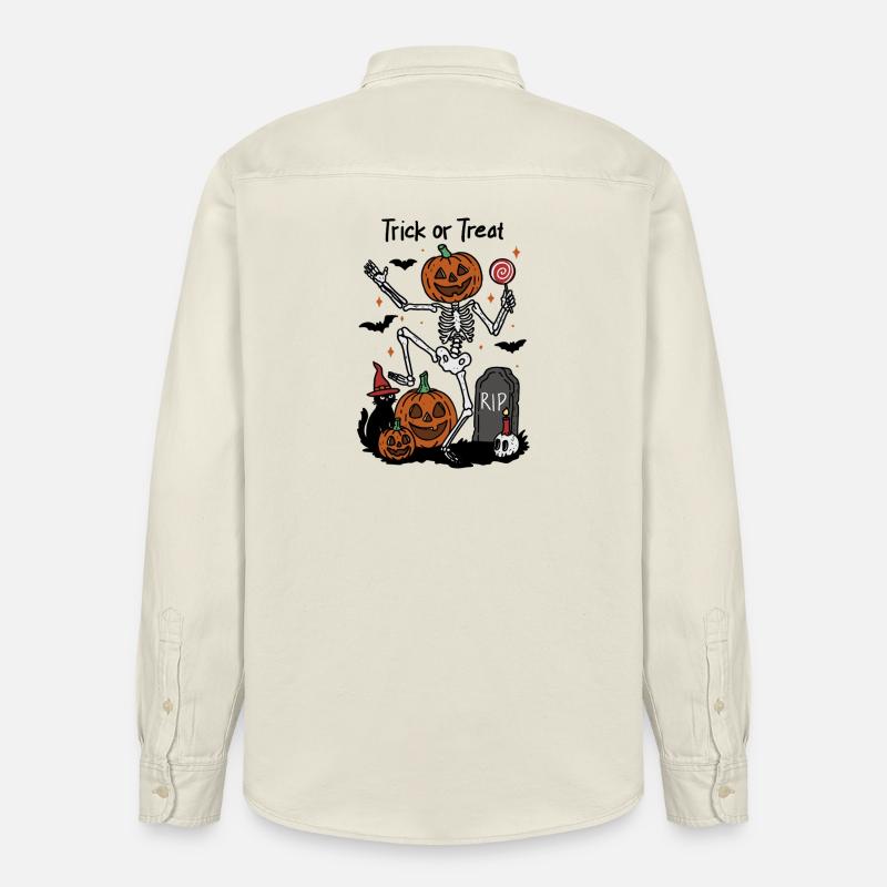 Süßes oder Saures Tanzen - Relaxed Fit Unisex Organic Hemd von Stanley/Stella - Natur