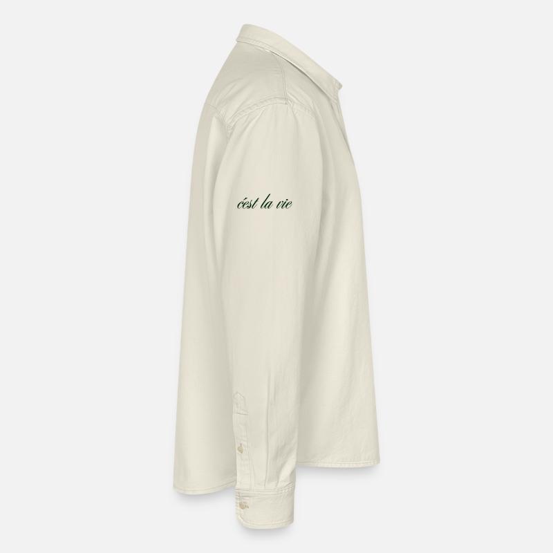 C’est la vie Spruch Shirt – Minimalistisch & Styli Relaxed Fit Unisex Organic Hemd von Stanley/Stella