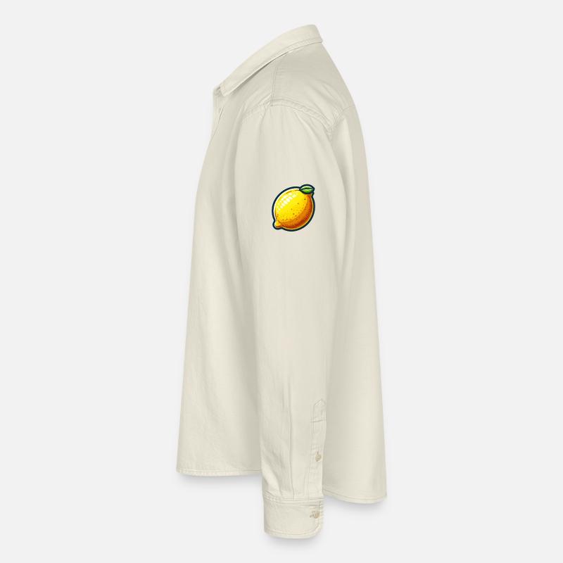 Citron Joyful Cartoon Jaune Chemise unisexe coupe décontractée bio Stanley/Stella
