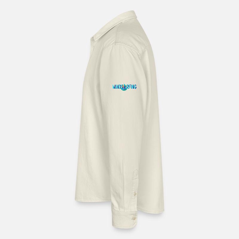 Pingouin de planche à voile - Chemise unisexe coupe décontractée bio Stanley/Stella - écru doux