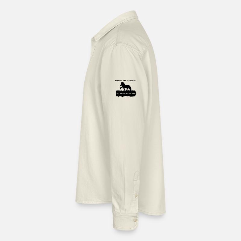 Spruch 1 mit Pferd 1 schwarz Relaxed Fit Unisex Organic Hemd von Stanley/Stella