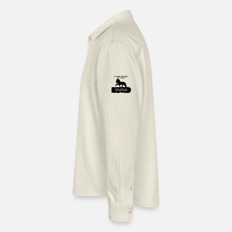 Spruch 5 mit Pferd 1 schwarz Relaxed Fit Unisex Organic Hemd von Stanley/Stella