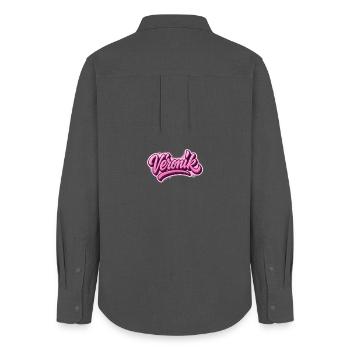 Veronik Graffiti-Name, ideales Geschenk auf t-shi - Frauen Oxford Hemd - Anthrazit - Hinten - AI Model Female 172 light (172cm)