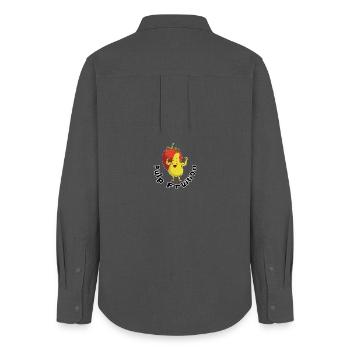 Pulp Fruit Power Figure - Women's Oxford Shirt - anthracite - Back - AI Model Female 172 light (172cm)