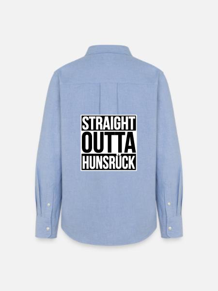 STRAIGHT OUTTA HUNSRÜCK - Frauen Oxford Hemd - Carolina Blue