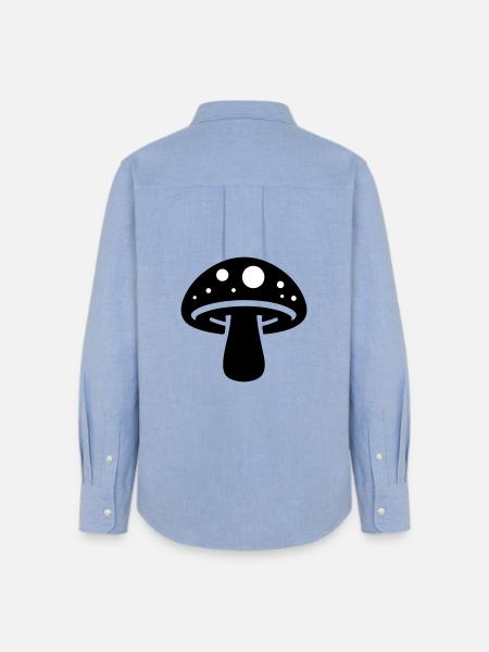 Pilz Symbol - Frauen Oxford Hemd - Carolina Blue