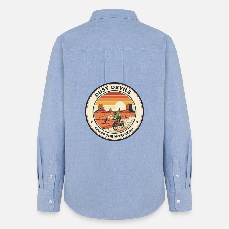 Dust Devils Desert Horizon MTB - Women's Oxford Shirt - carolina blue