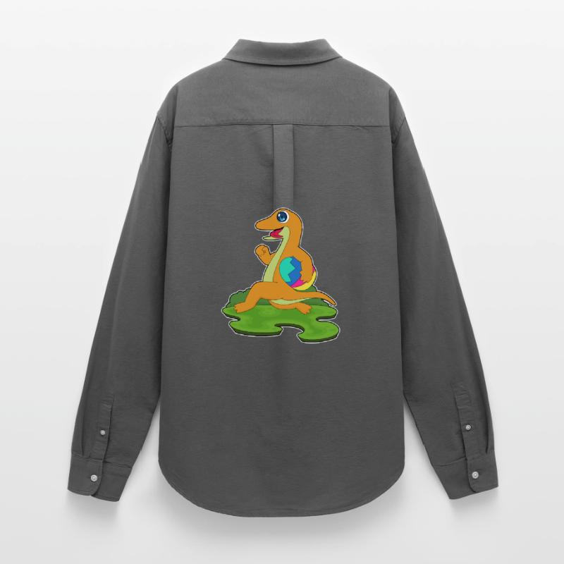 Lizard Easter Easter Egg Women's Oxford Shirt