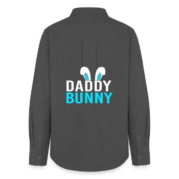 Expectant Mom Easter Gender Reveal - Women's Oxford Shirt - anthracite - Back - AI Model Female 172 light (172cm)