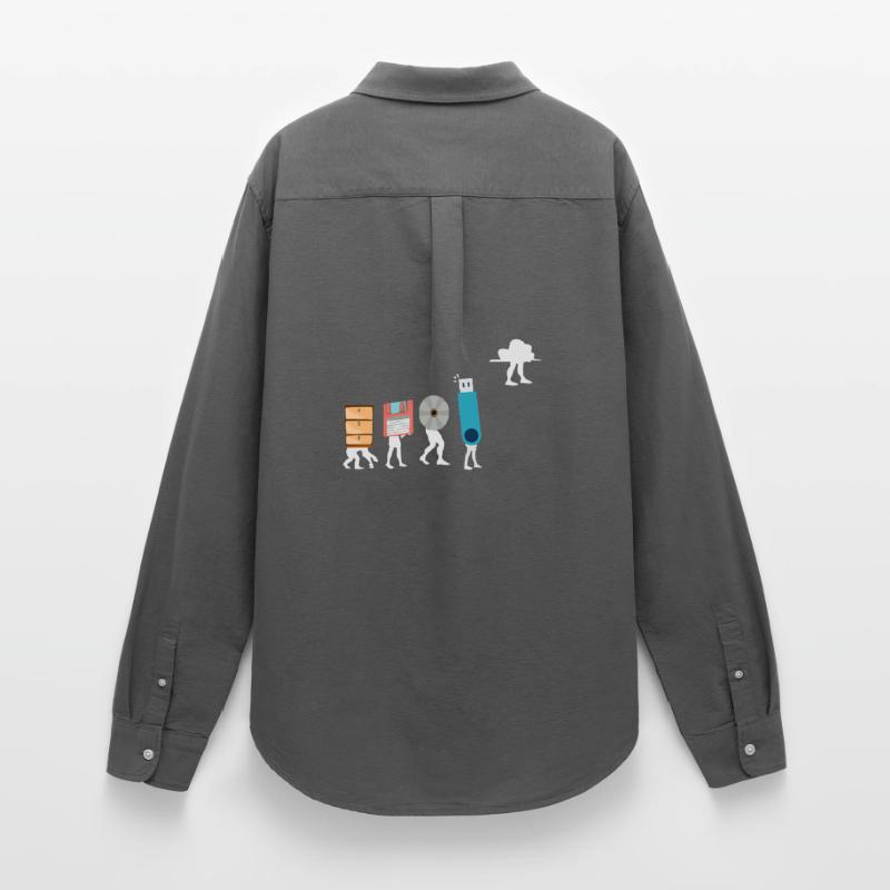 Cloud Computing Funny Programmer Data AI Software Women's Oxford Shirt