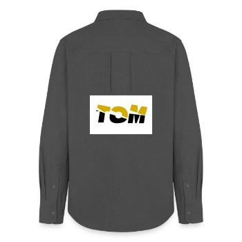 Tom - Women's Oxford Shirt - anthracite - Back - AI Model Female 172 light (172cm)