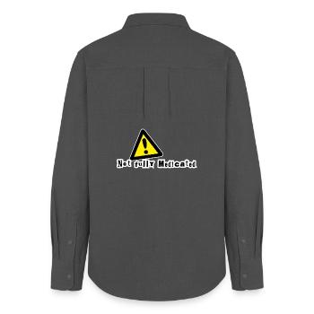 Not fully medicated - Women's Oxford Shirt - anthracite - Back - AI Model Female 172 light (172cm)