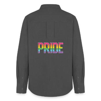 Pride Month LGBT - Pride! - Women's Oxford Shirt - anthracite - Back - AI Model Female 172 light (172cm)