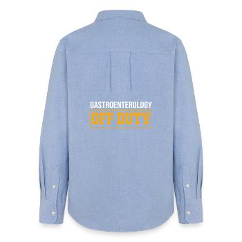 Gastroenterology - Women's Oxford Shirt - carolina blue - Back - AI Model Female 172 light (172cm)