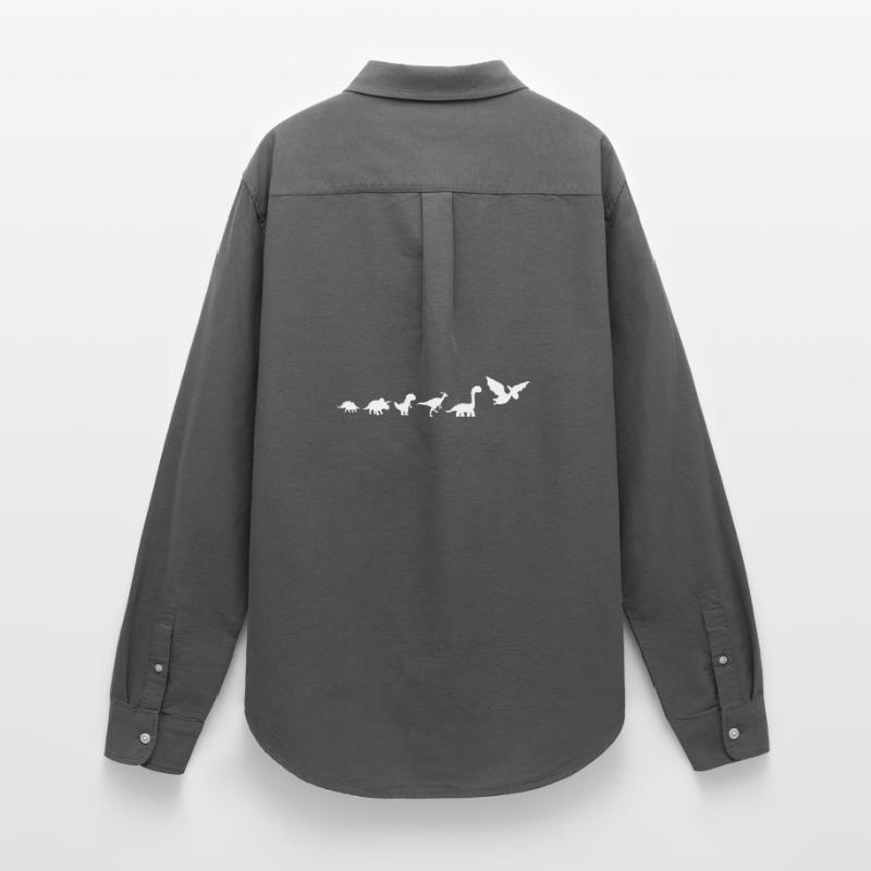 Dinosaur Evolution Women's Oxford Shirt