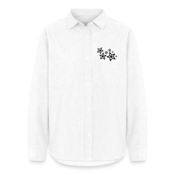 stars - Women's Oxford Shirt - white - Front - AI Model Female 172 light (172cm)