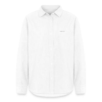 Do The Work Minimalist Tee - Women's Oxford Shirt - white - Front - AI Model Female 172 light (172cm)