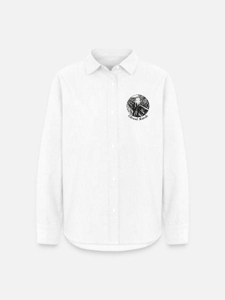der Schrei tshirt - Frauen Oxford Hemd - Weiß