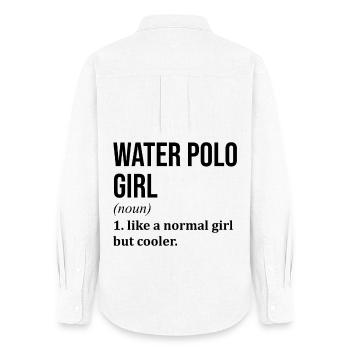 Water Polo - Women's Oxford Shirt - white - Back - AI Model Female 172 light (172cm)