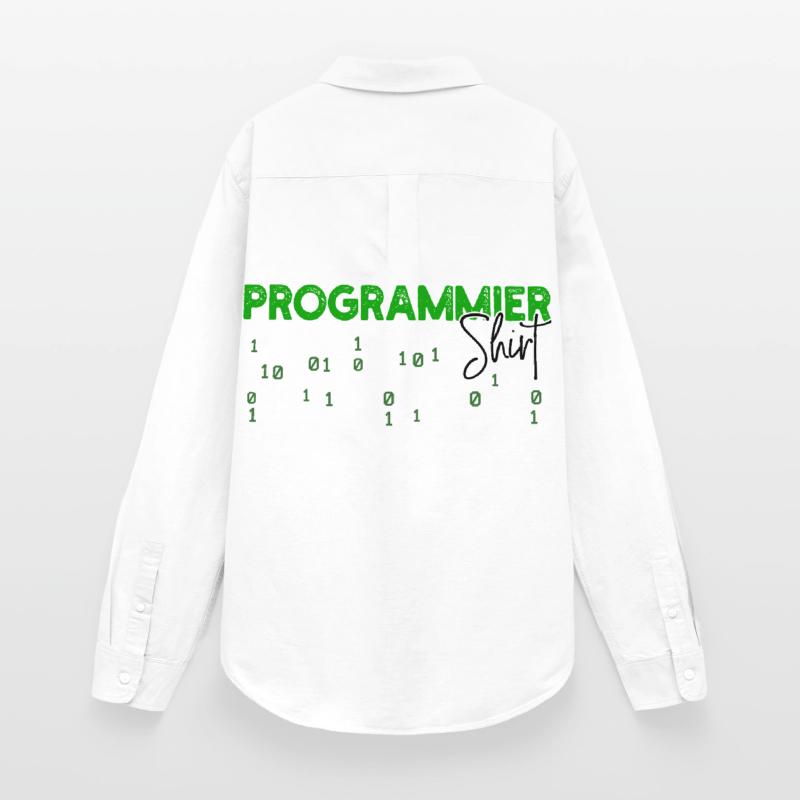 Programmeur Développeur Code Statement Scripting Chemise Oxford Femme