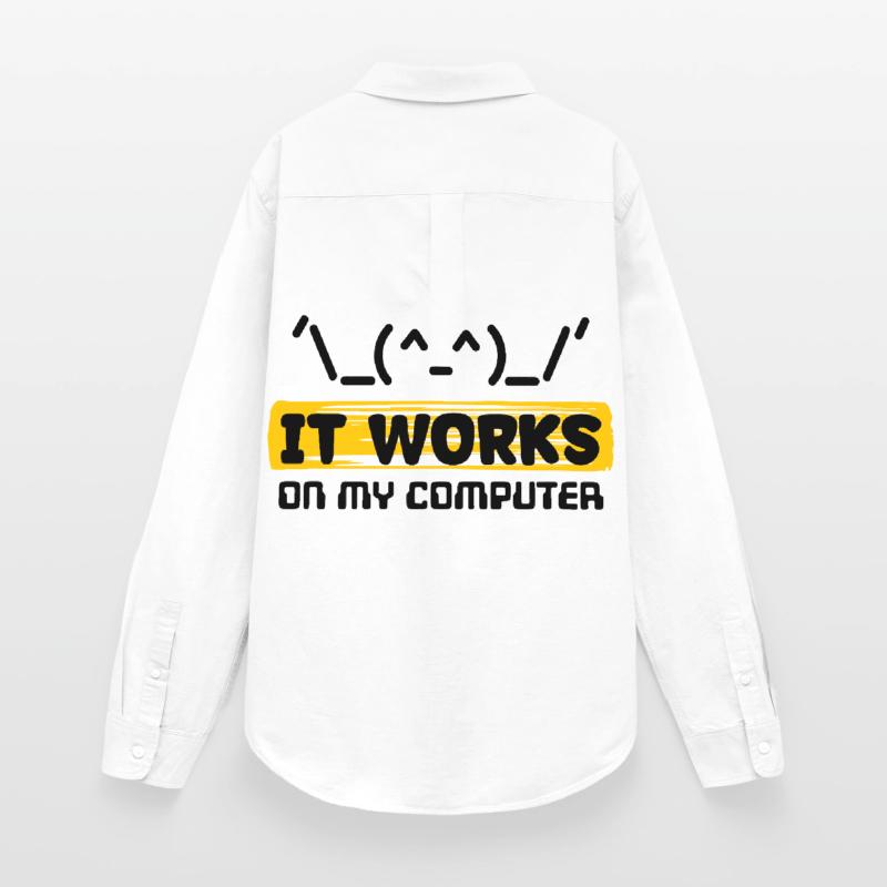 Coden Skripting Computerfreak Developer Statement Frauen Oxford Hemd