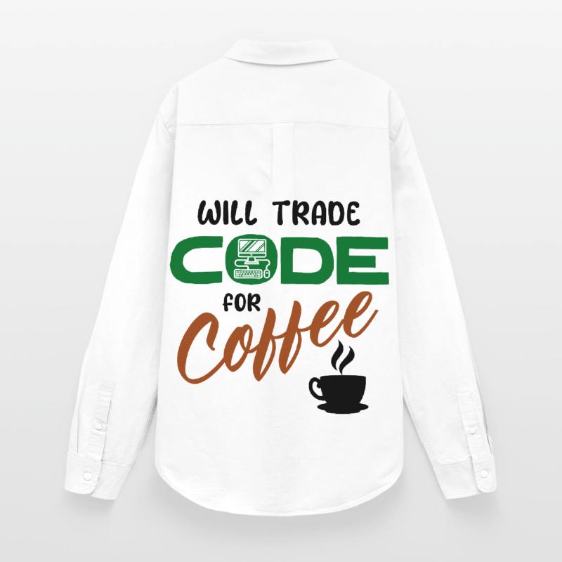 Code Statement Developer Computerfreak Informatik Frauen Oxford Hemd