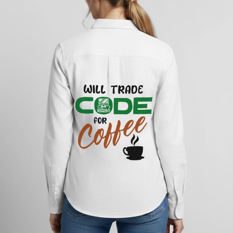 Code Statement Developer Computerfreak Informatik Frauen Oxford Hemd