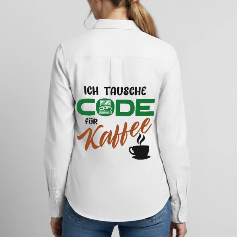 Programmierer Softwareentwickler Developer Code Frauen Oxford Hemd