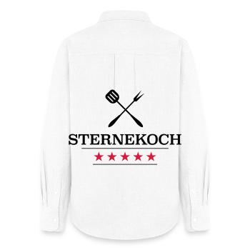 funny gifts for the chef - Women's Oxford Shirt - white - Back - AI Model Female 172 light (172cm)