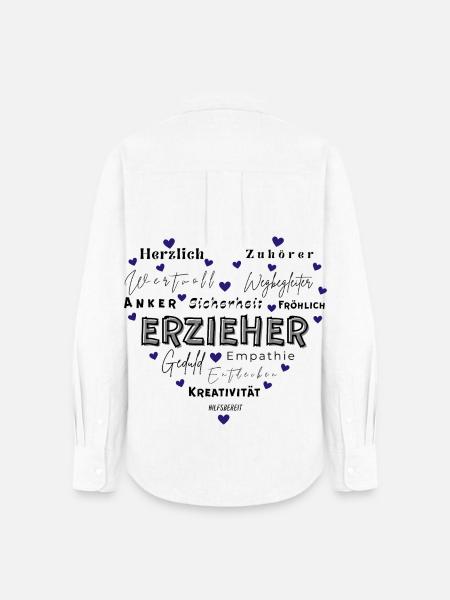 Geschenk Erzieher - Frauen Oxford Hemd - Weiß